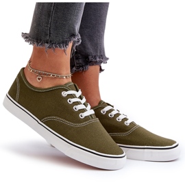 Zapatillas Deportivas Clásicas De Mujer Zapatillas Verde Oscuro Olvali 10