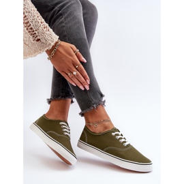 Zapatillas Deportivas Clásicas De Mujer Zapatillas Verde Oscuro Olvali 9