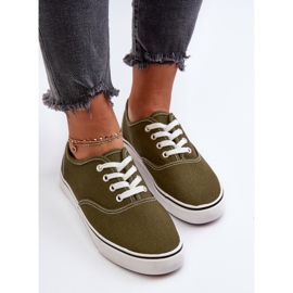 Zapatillas Deportivas Clásicas De Mujer Zapatillas Verde Oscuro Olvali 6