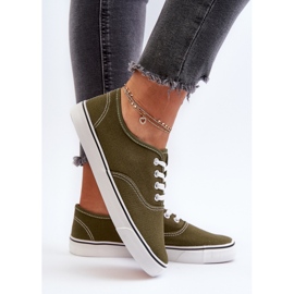 Zapatillas Deportivas Clásicas De Mujer Zapatillas Verde Oscuro Olvali 7