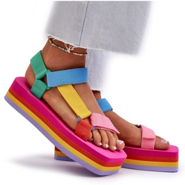 Sandalias Mujer Plataforma Multicolor Edireda 8