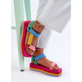 Sandalias Mujer Plataforma Multicolor Edireda 7