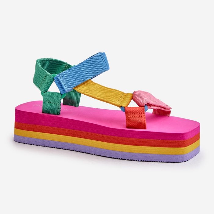 Sandalias Mujer Plataforma Multicolor Edireda 1 Sandalias Mujer Plataforma Multicolor Edireda 1
