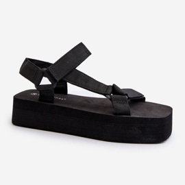 Sandalias Mujer Plataforma Negro Edireda 2
