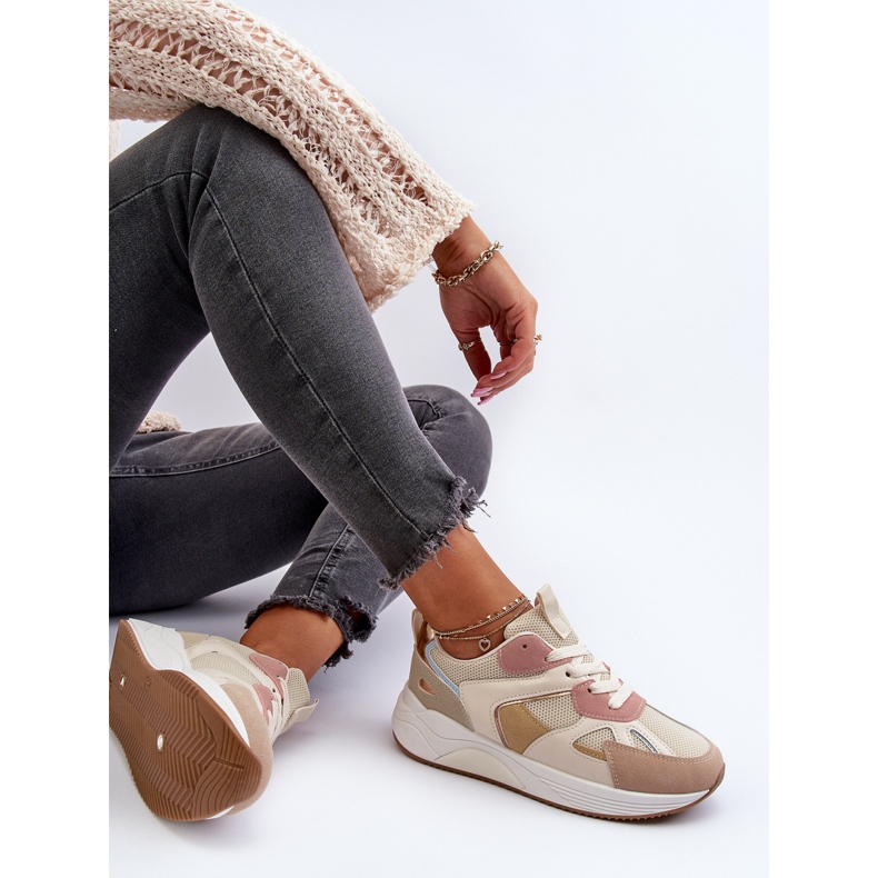 Zapatillas Mujer Plataforma Multicolor Lenivia beige 2 Zapatillas Mujer Plataforma Multicolor Lenivia beige 2
