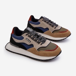Zapatillas de Hombre Big Star NN174320 Memory Foam System Beige-Azul 9