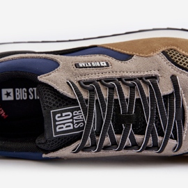 Zapatillas de Hombre Big Star NN174320 Memory Foam System Beige-Azul 6