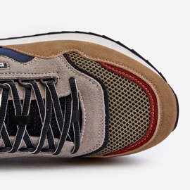Zapatillas de Hombre Big Star NN174320 Memory Foam System Beige-Azul 7