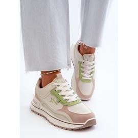 Zapatillas Mujer Big Star NN274A091 Beige y Verde 5