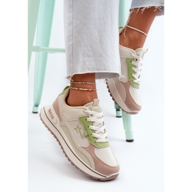 Zapatillas Mujer Big Star NN274A091 Beige y Verde 9