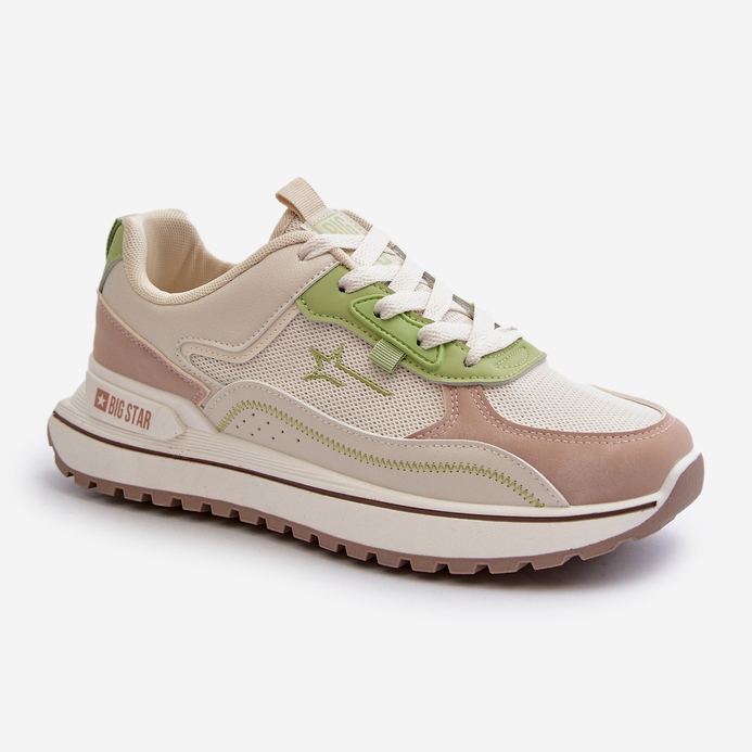 Zapatillas Mujer Big Star NN274A091 Beige y Verde 2