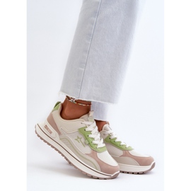 Zapatillas Mujer Big Star NN274A091 Beige y Verde 3