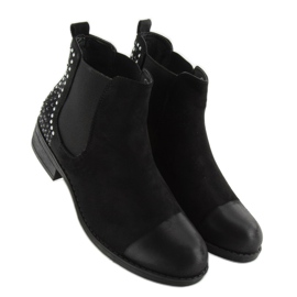 JAX3251 Botines Jodhpur negros con tachuelas 3