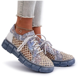 Zapatos Mujer Piel Maciejka 05850-06 Azul 9