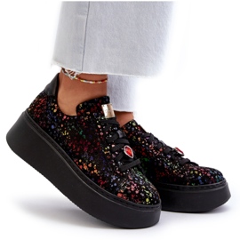 Deportivas Plataforma Piel Maciejka 6191S-01 Negro multicolor 8