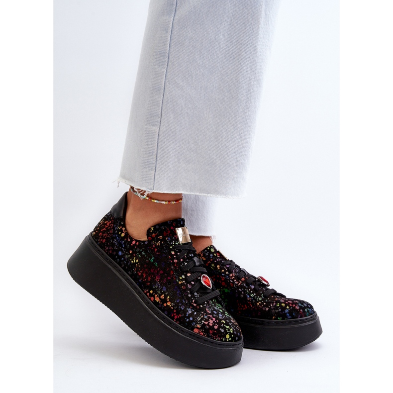 Deportivas Plataforma Piel Maciejka 6191S-01 Negro multicolor 2