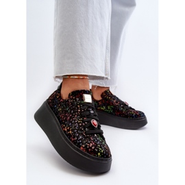 Deportivas Plataforma Piel Maciejka 6191S-01 Negro multicolor 3