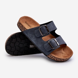 Chanclas de hombre con suela de corcho, azul marino Rosawia 2