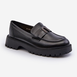 Vinceza Zapatos niña, mocasines con adorno, negro Elvilda 2