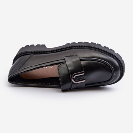 Vinceza Zapatos niña, mocasines con adorno, negro Elvilda 3