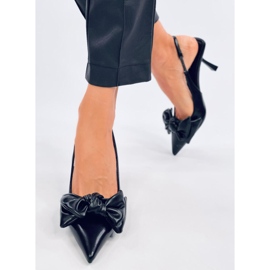 Zapatos de tacón abierto de Deluna Black negro 1