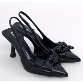 Zapatos de tacón abierto de Deluna Black negro 5