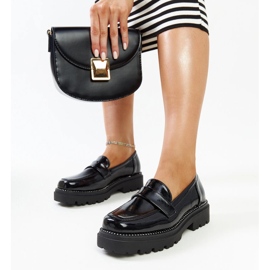 Mocasines de piel negros 2