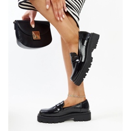 Mocasines de piel negros 3