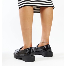 Mocasines de piel negros 4