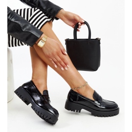 Mocasines de piel negros 1