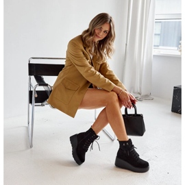 Botas con cuña de ante con aislamiento negras de Safiya negro 7