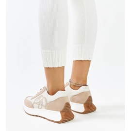 Deportivas mujer piel beige 3