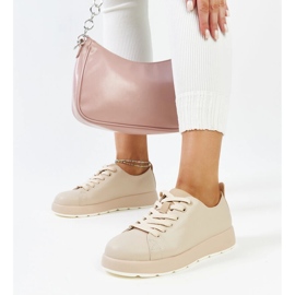 Deportivas mujer piel beige 4