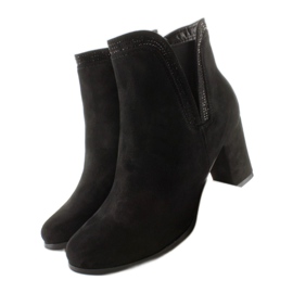 Botas tacón AL-1 ante negro 5