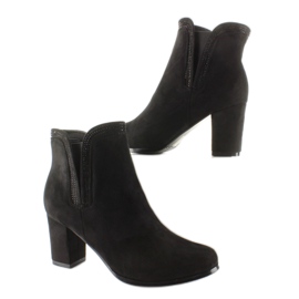 Botas tacón AL-1 ante negro 6