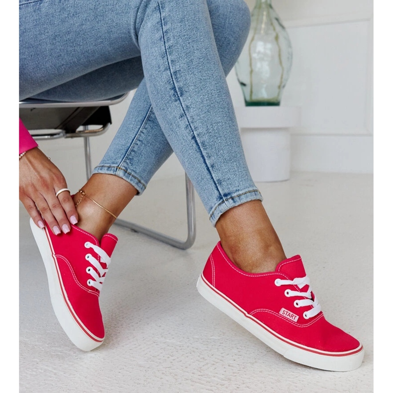 Zapatillas Erla clásicas rosa oscuro 1