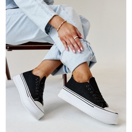 Zapatillas negras con suela gruesa Bahira. negro 1 Zapatillas negras con suela gruesa Bahira. negro 1