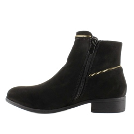 Elegantes botas Chelsea con cremalleras AB02-20 Black negro 2