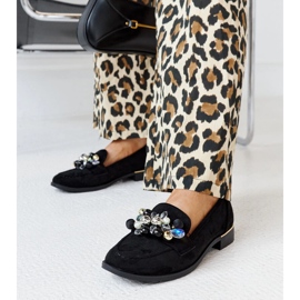 Mocasines negros con adornos Dahera 2