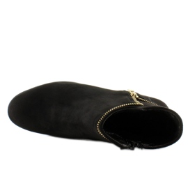 Elegantes botas Chelsea con cremalleras AB02-20 Black negro 6