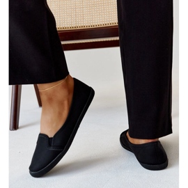 Zapatillas slip-on negras de piel ecológica Wordana negro 3