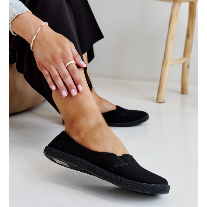 Zapatillas slip-on Wordana negras negro 1