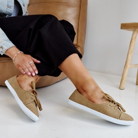 Zapatillas slip-on marrones de piel ecológica Knudsen marrón 1
