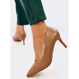 Zapatos de tacón bajo Lauryn Khaki beige 3