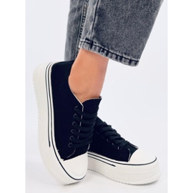 Loic Zapatillas negras suela alta negro 2