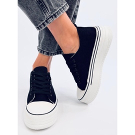 Loic Zapatillas negras suela alta negro 1