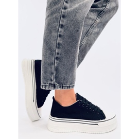Loic Zapatillas negras suela alta negro 3