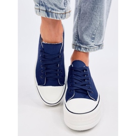 Loic zapatillas azul marino con suela alta 1