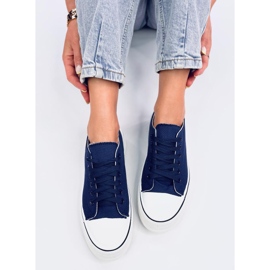 Loic zapatillas azul marino con suela alta 4
