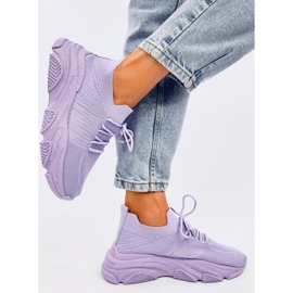Deportivas calcetín Fabre Morado violeta 3